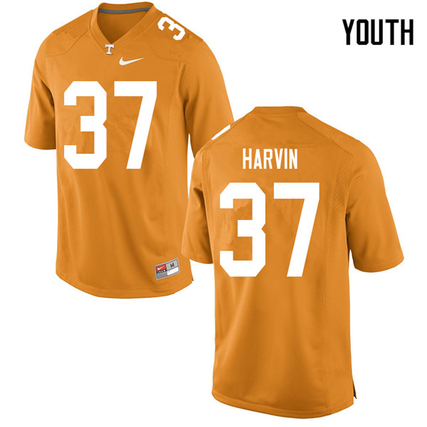 Youth #37 Sam Harvin Tennessee Volunteers College Football Jerseys Sale-Orange